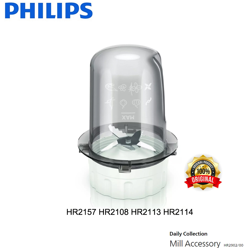 Philips Dry Mill Gelas Bumbu Set Pisau Blender HR2157 HR2100 HR2108 HR2114 HR2113 ORIGINAL