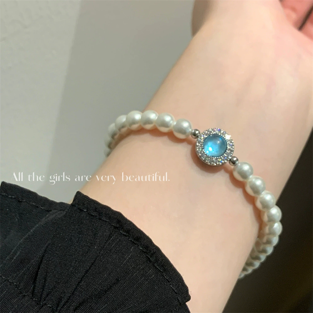 Gelang Mutiara Cantik Gelang Mutiara Putih Aksesoris Wanita Aquamarine Gelang Wanita