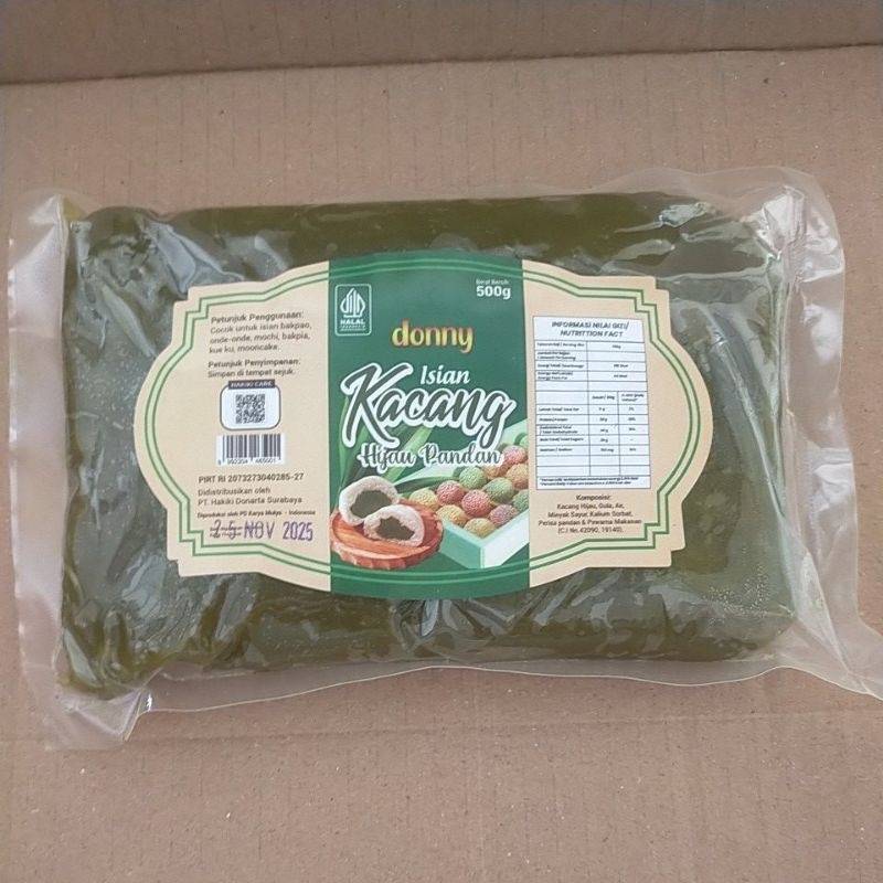 

donny selai kacang hijau pandan 500gr