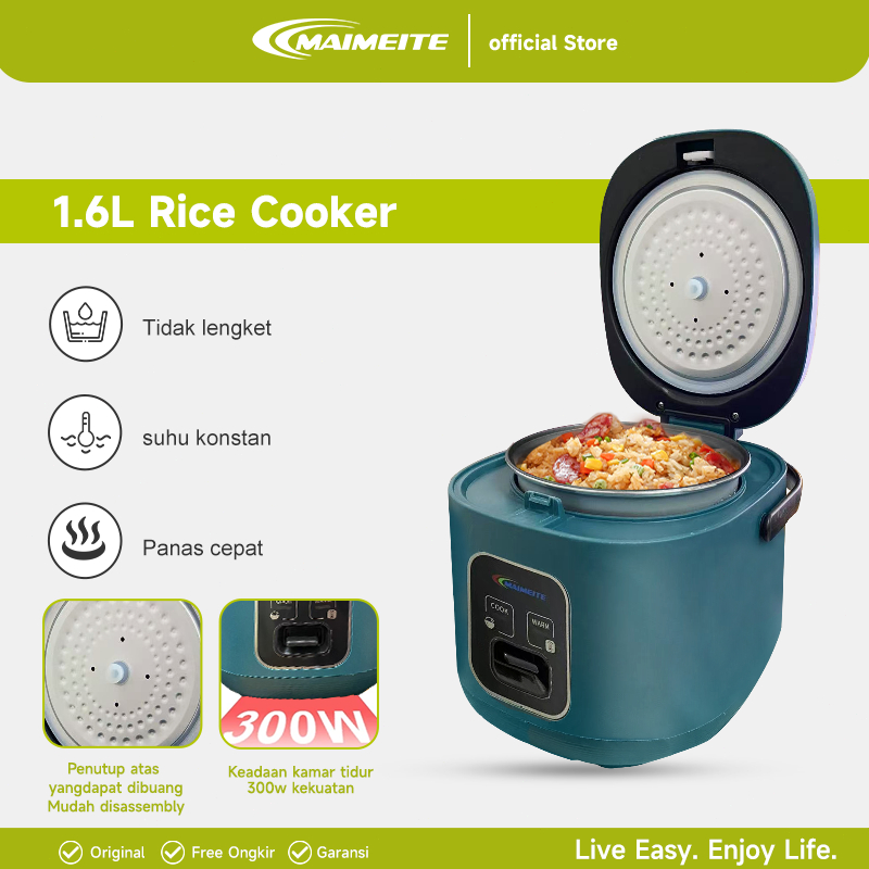 Maimeite MTDFB-3-01 Rice Cooker 1.6L Mini Portable Travel Version