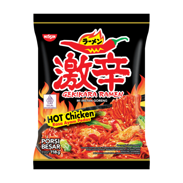 

Nissin Gekikara Ramen Goreng Rasa Hot Chicken / Mie Nissin