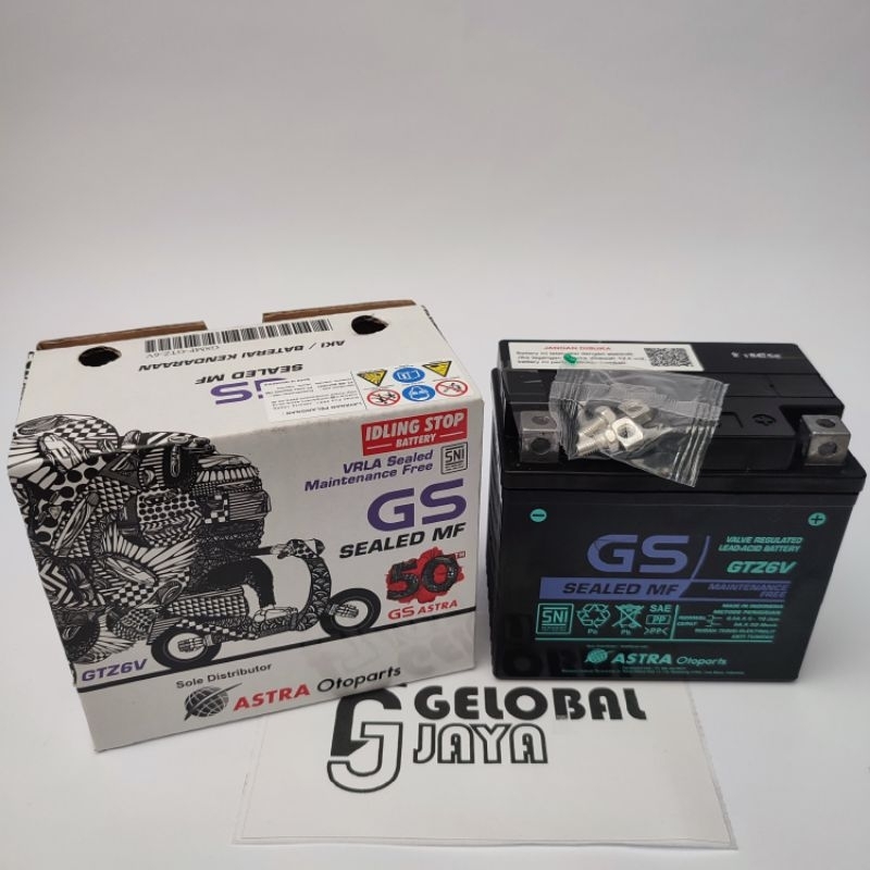 GS GTZ6V Aki motor kering gtz6v gs astra