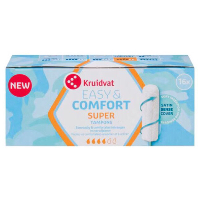 Kruidvat Kruidvat Easy & Comfort Super Tampons 16pcs
