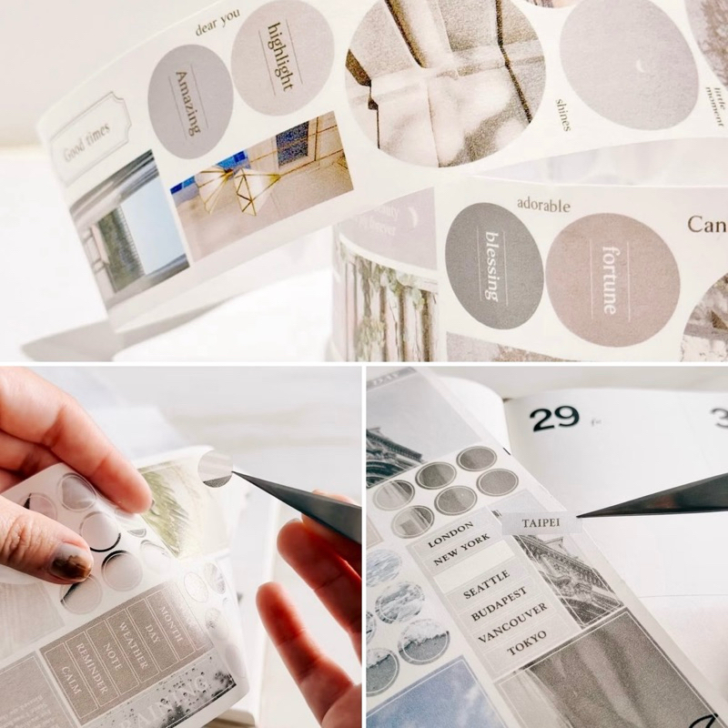 

[Sample per loop] Traveling on Paper Washi Tape - Favourite city . sunny days . rainy days