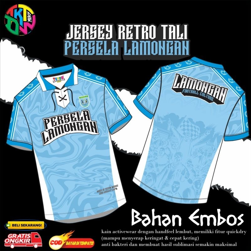 JERSEY SUPORTER ( PERSELA LAMONGAN ) RETRO TALI