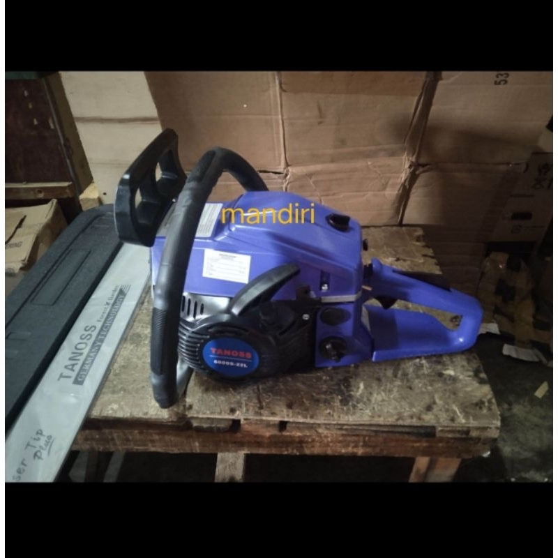 mesin chainsaw mesin Gergaji Kayu Tanoss bar laser 22 inchi