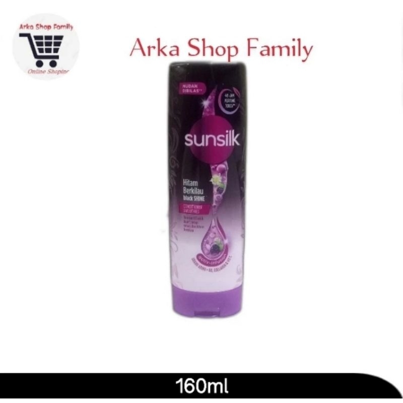 SUNSILK Conditioner Black Shine Kondisioner 170ml