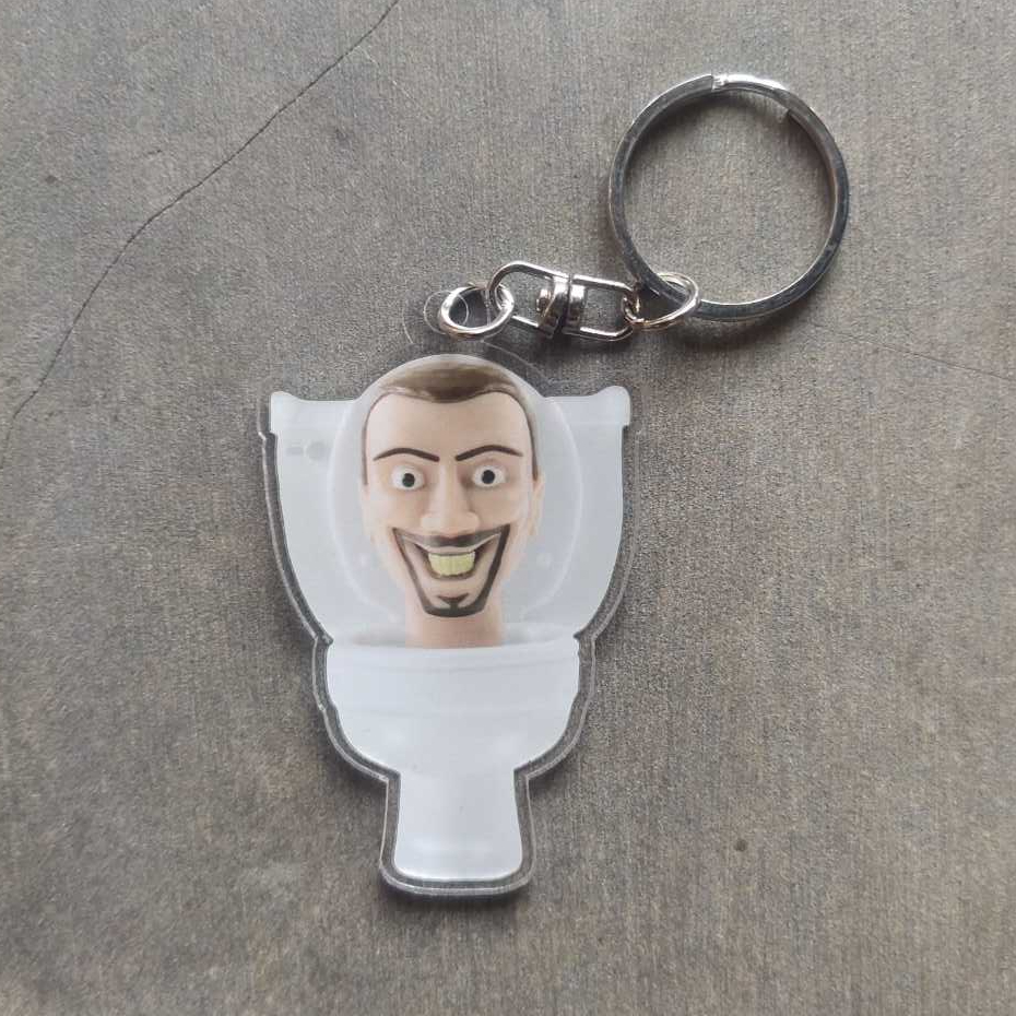 Gantungan Kunci Skibidi Toilet First Version Ganci Skibidi Toilet First Version Gantungan Kunci Akri