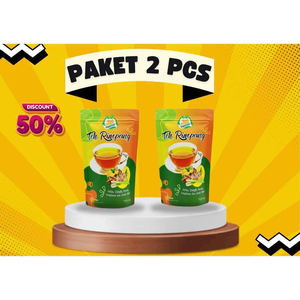 

PAKET 2 PCS Teh Rimpang Alanature Isi 40 Kantung Ala JSR Bukan Syifacare | Rimpang | Detox Alami