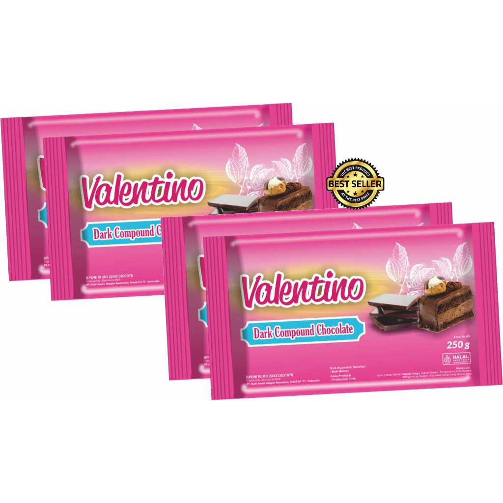 

VALENTINO DARK COMPOUND 250GR COKELAT BATANG / COKELAT BLOK VALENTINO 250gr