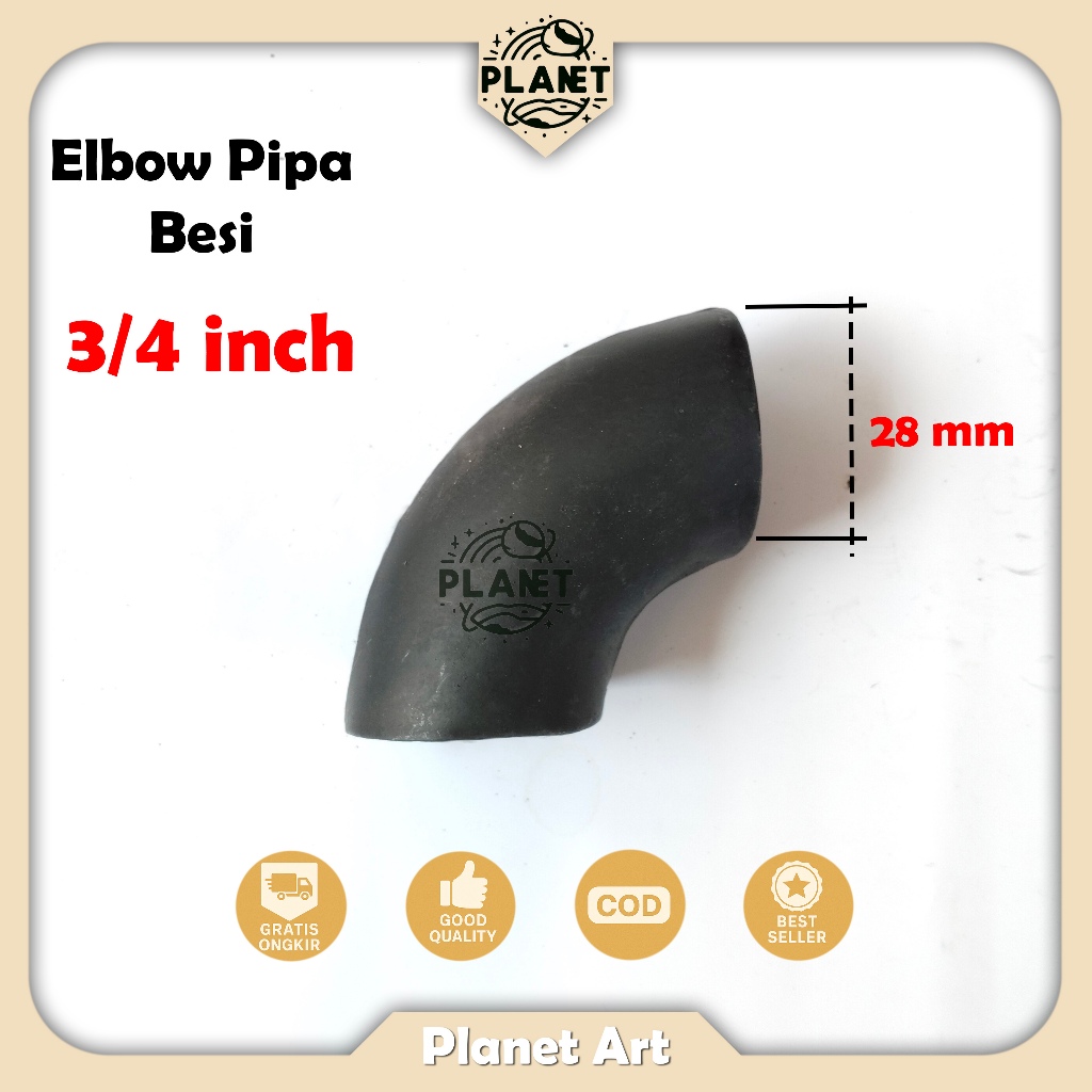 Elbow keni besi pipa las 3/4 inch Lbow keni knee pipa las penyambung pipa besi 28mm