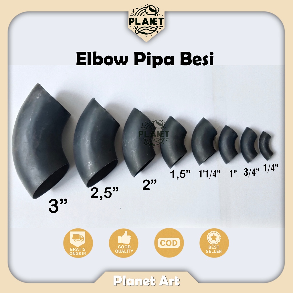 Elbow besi pipa las penyambung pipa besi tikungan/pipa sudut