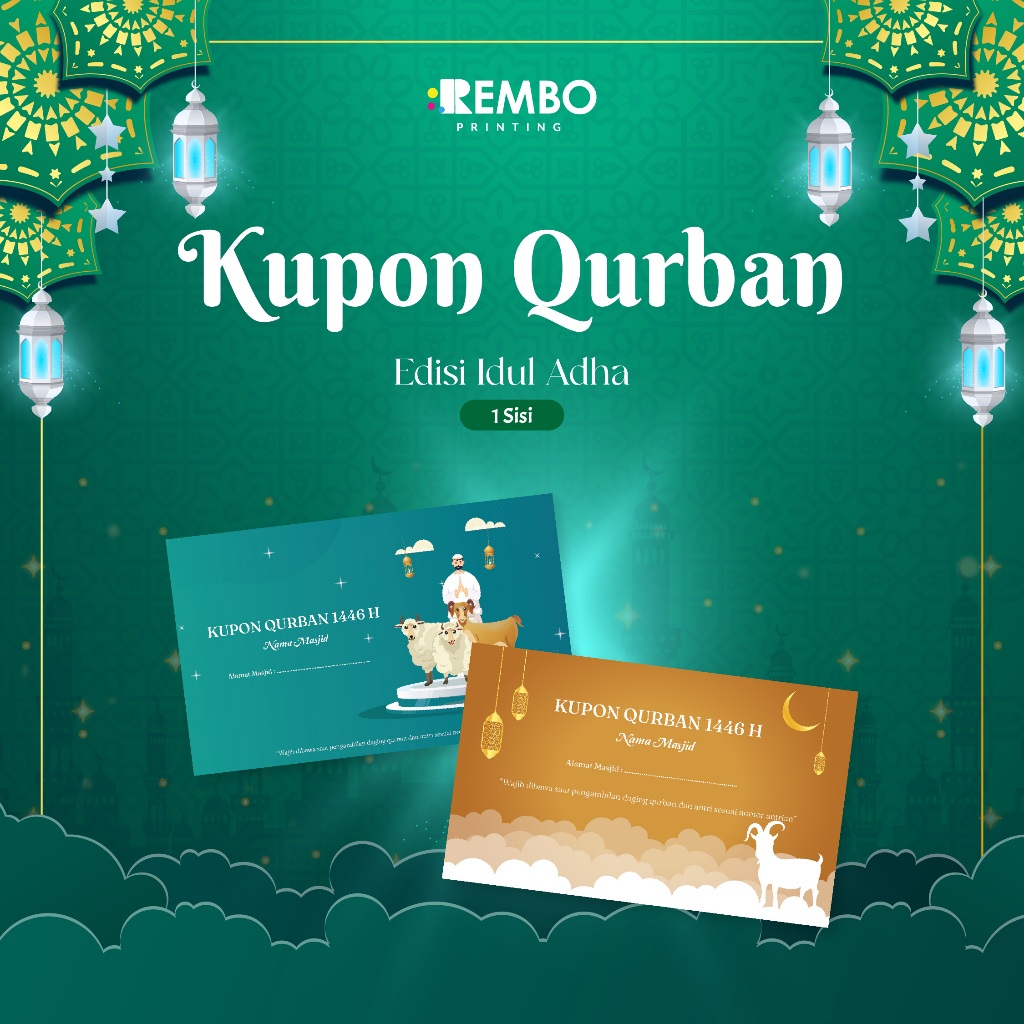 Cetak Kupon Qurban - Kupon Idul Adha - Kupon Pengambilan Daging Qurban