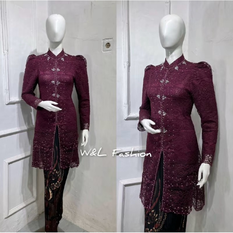 KEBAYA MODERN TUNIK SANGHAI PAYET | Kebaya brokat | Kebaya payet premium