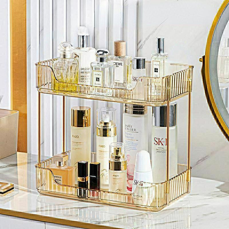 rak makeup kosmetik  tempat kosmetik aesthetic  tempat makeup akrilik  Rak Kosmetik / Rak Makeup Acr