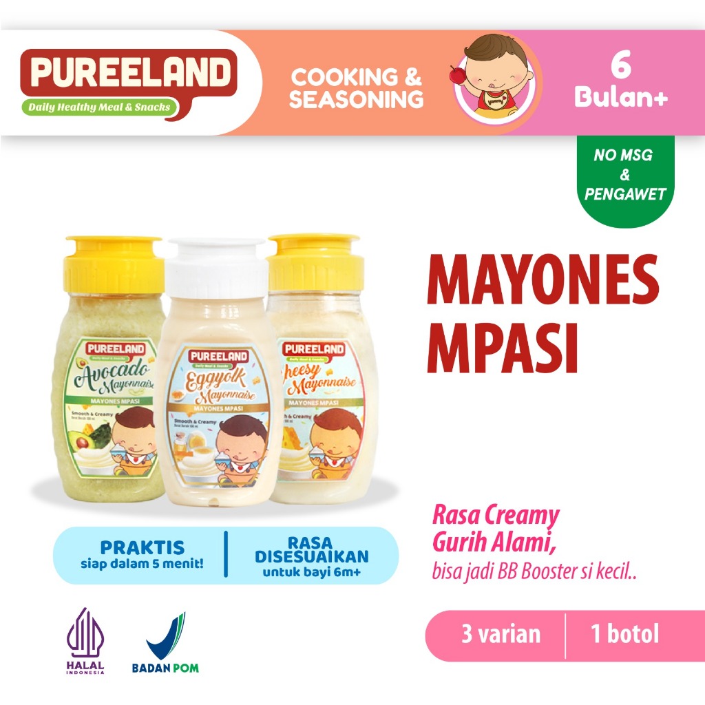 

Pureeland Cheesy Mayonnaise / Mayones Keju MPASI / Bumbu MPASI