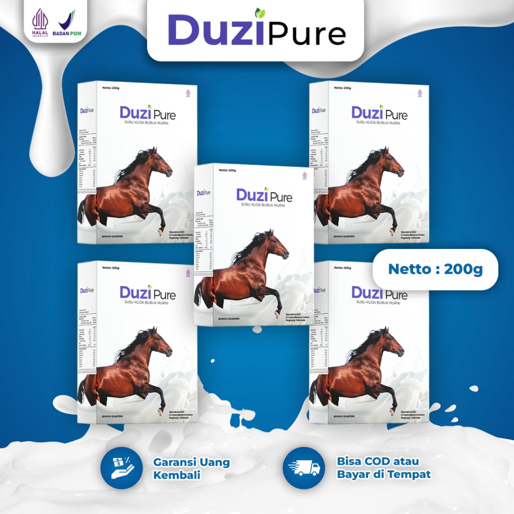 

Duzi Pure Susu Kuda Liar Murni 100% Original Isi 5 Box