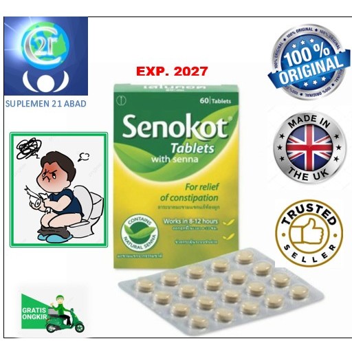 

Senokot herbal khusus sembelit/susah BAB 60 tablet