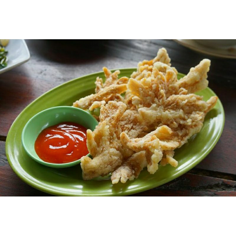 

crispy jamur tiram/ Kripik Jamur Tiram Crispy 1kg Kiloan Murah Enak Gurih / Keripik Jamur Crispy Kiloan Snack Grosir Crispi