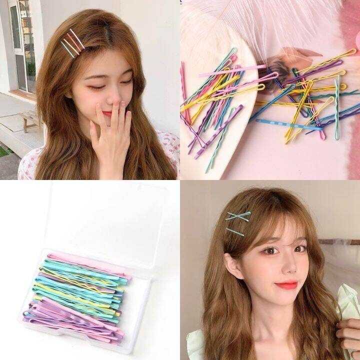 40pcs Jepit Lidi Warna Warni / Jepit Lidi Ala Korea