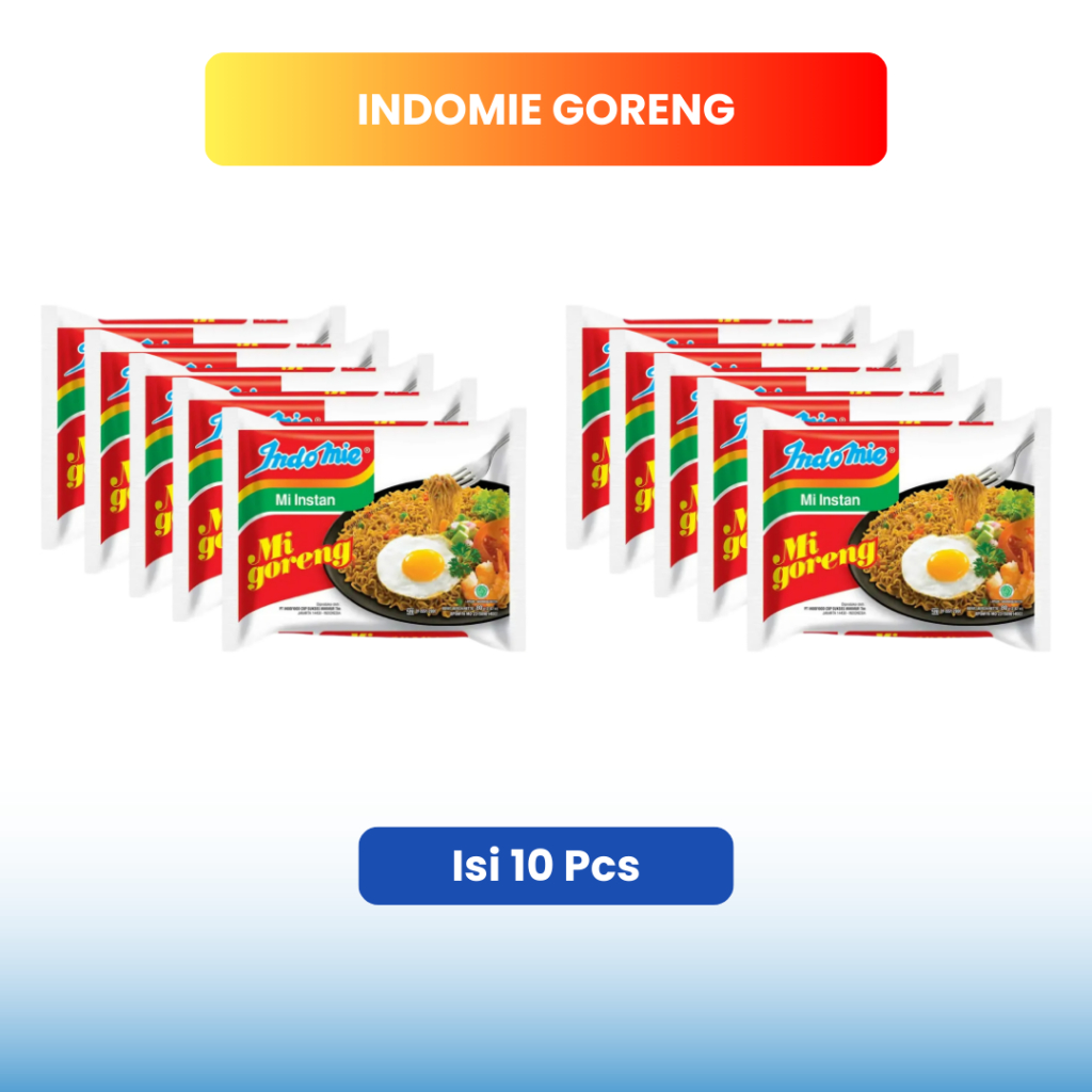 

Jual Indomie Goreng | Mie Instant Goreng Paket 10 Pcs