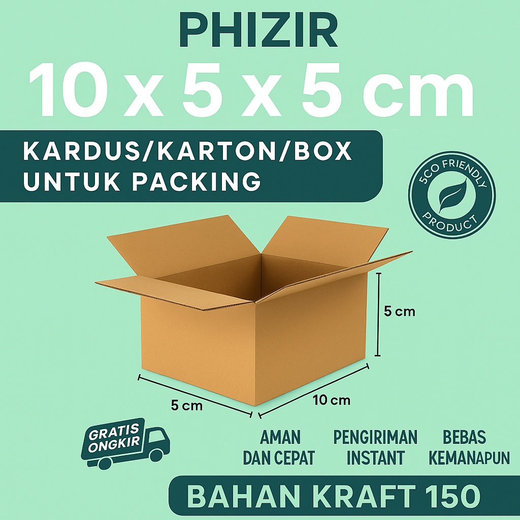 

kardus packing ukuran 10x5x5