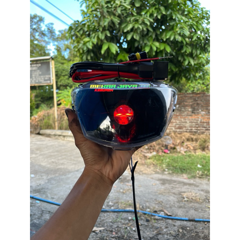 Lampu biled soket H4 MIO J MIO GT lampu soket H4 cahaya biled