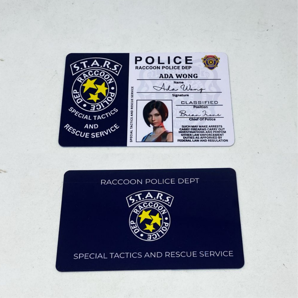 

Resident Evil Cosplay ID PVC Badge (Leon, Jill, Ada, Chris )