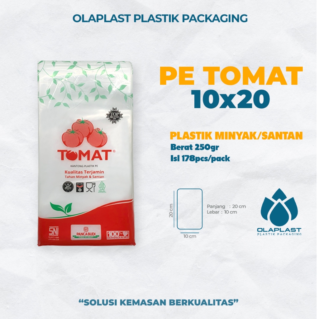 Plastik PE Tomat 10x20 Es Kelapa - Es Campur