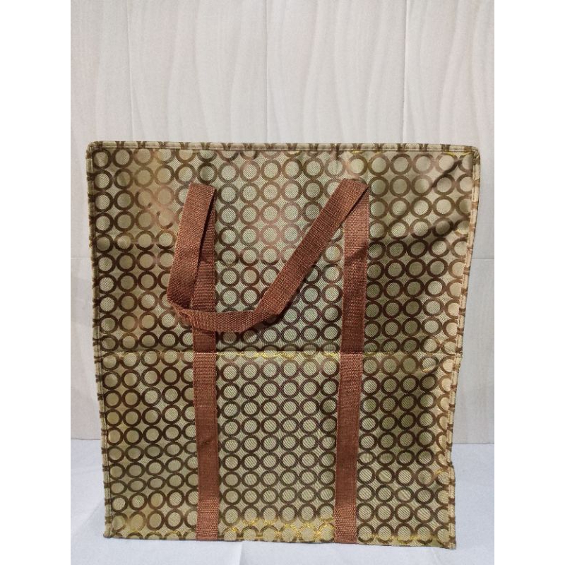 tas rinjani kain ukuran besar warna gold / tas rinjani kain