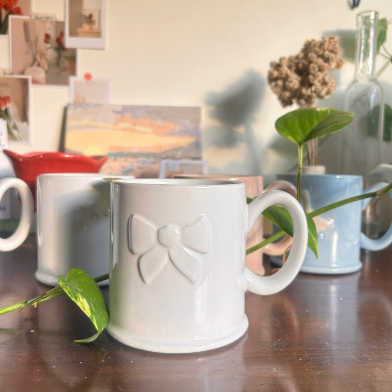 CTY Mug Keramik Aesthetic Vintage Tebal Cantik