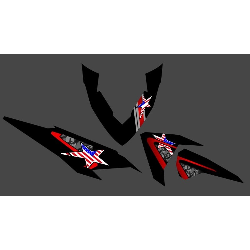 STRIPING TRANSPARAN VARIO LED OLD MOTIF ARAI 04