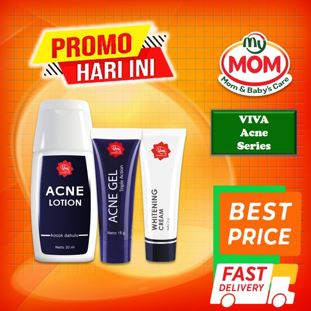 VIVA Acne Series - Perawatan Kulit Wajah Berjerawat - Acne Lotion - Acne Gel - Acne Cream - MyMom