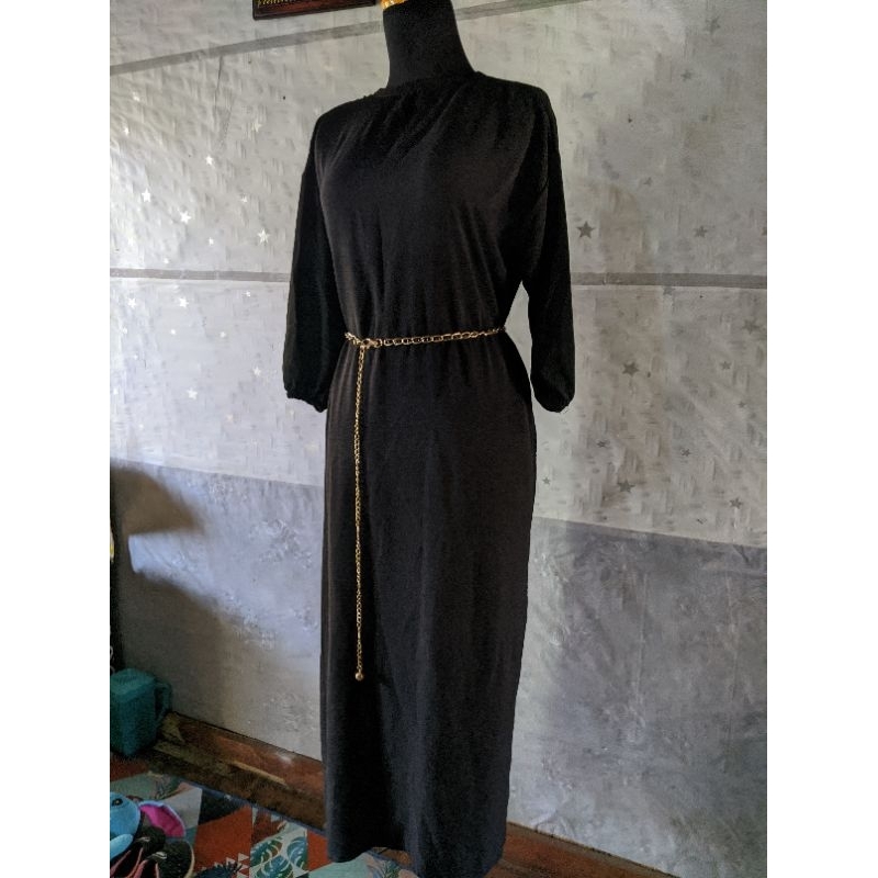 PRELOVED DRESS WANITA BEKAS |BAJU GAMIS PANJANG |BAJU LEBARAN BEKAS INCLUDE BELT
