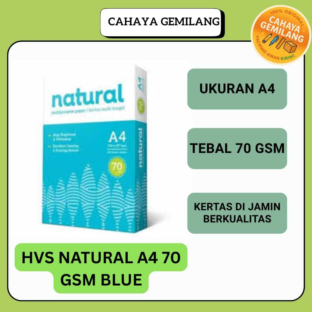 

NATURAL KERTAS HVS 70GR A4 / KERTAS HVS NATURAL