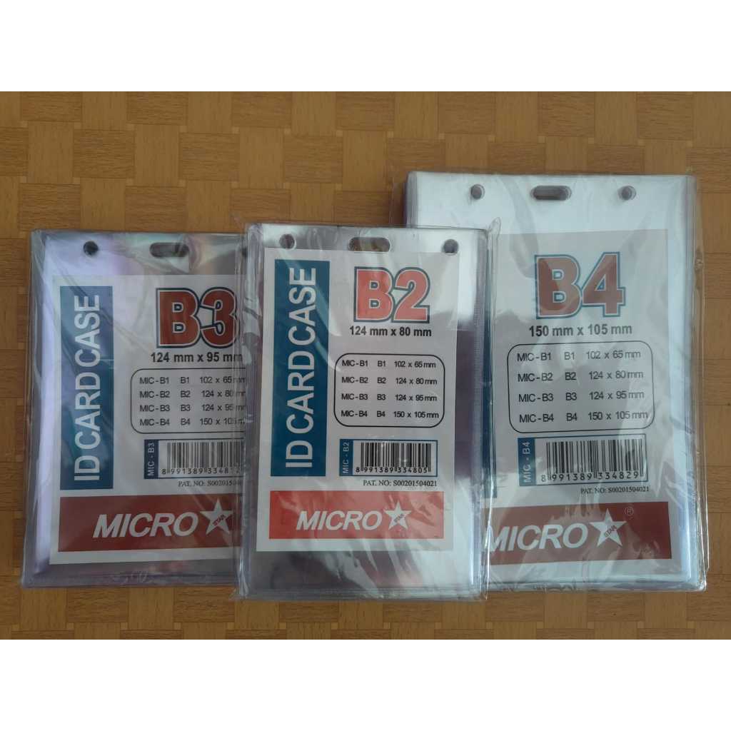 

(20PCS) Mika ID Card / Plastik Name Tag Microstar B2/B3/B4