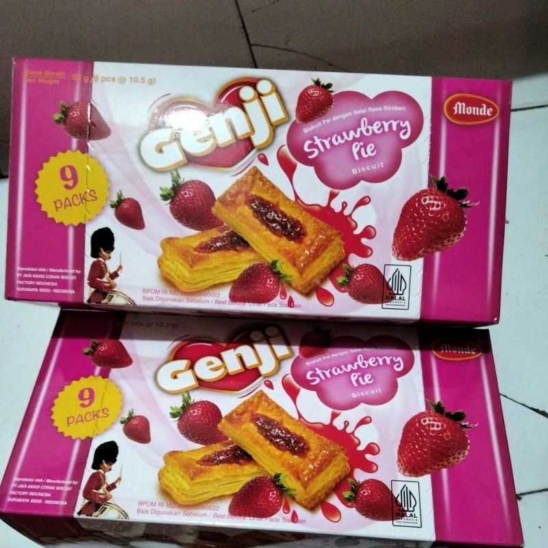 

[10.5 gram x 9] Genji pie strawberry box