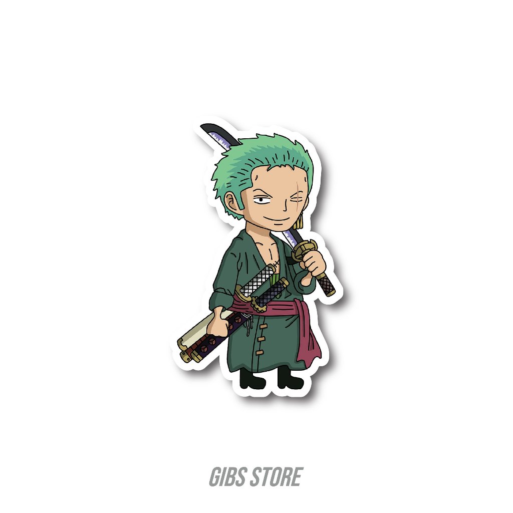

STICKER SATUAN ONE PIECE (RORONOA ZORO) #4