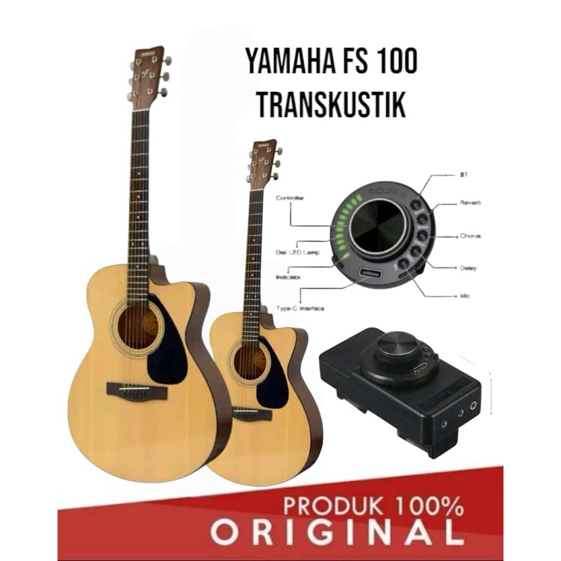Gitar Yamaha FS 100 transkustik Original 100%