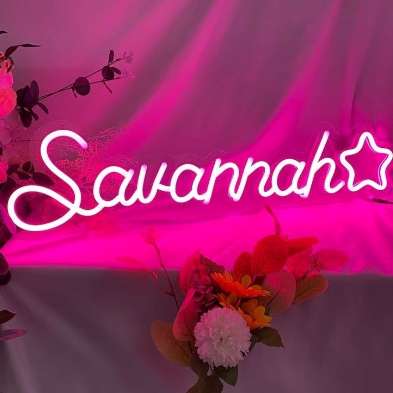 Custom Logo Mahkota Instagram Lampu Nama Logo Neon Flex Lampu Logo Tiktok Keren Nama Instagram Neon 