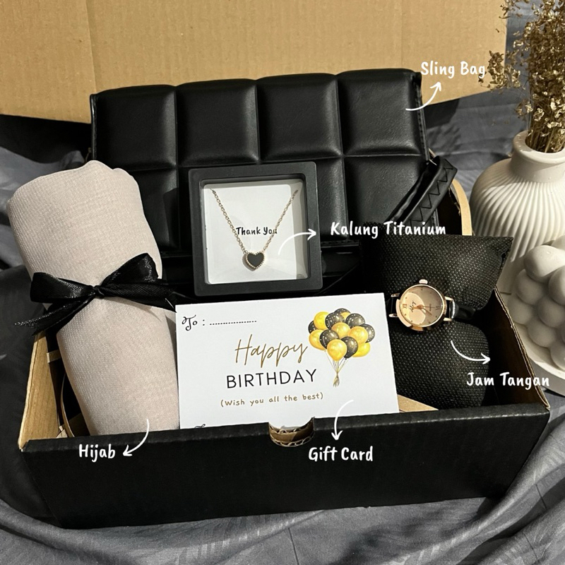 YNKgift Kado Ulang Tahun Cewek, Hampers cewek, Kado pacar , Hampers Tas, Hampers sling bag, Kado sli