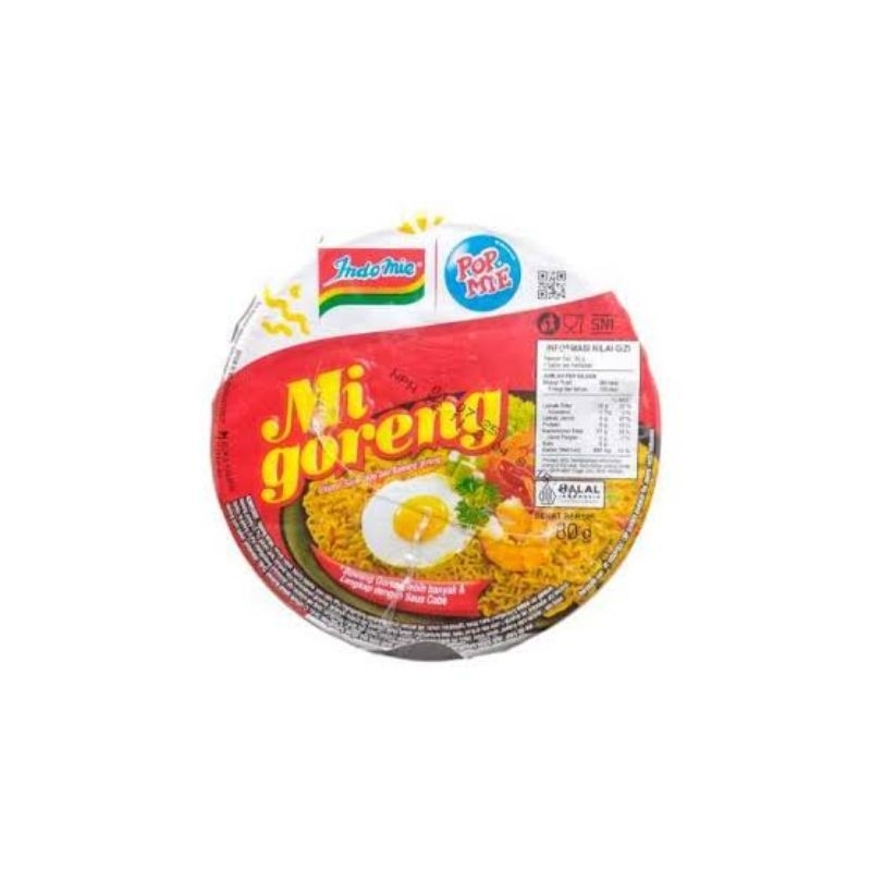POP MIE INDOMIE CUP MINI GORENG  NETTO 35 GR