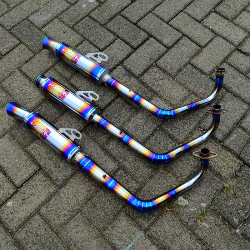 Knalpot Salemba Header Ceklis Halfblue AEROX NMAX MIO BEAT VARIO Original DSR
