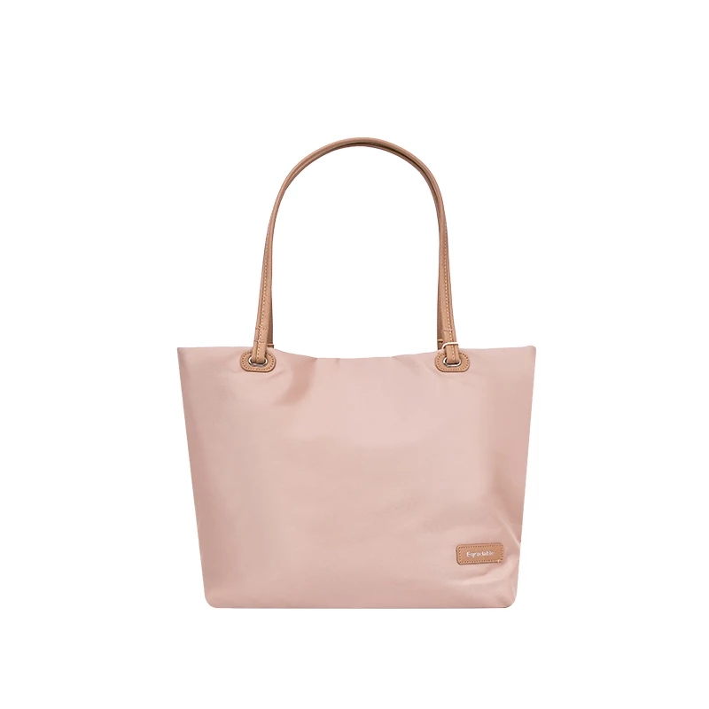 Simple Tote Bag Apricot/Black Color Tas Bahu Warna Apricot/Hitam