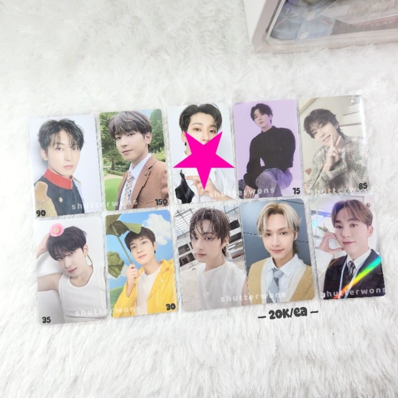 photocard pc wonwoo jun seungkwan seventeen tray pangeran jascok crop top caratland peace carver bun