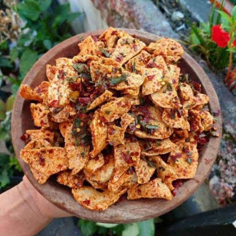 

Basreng Pedas Daun Jeruk ( Bakso Goreng ) Gurih & Renyah Kemasan 250 Gram