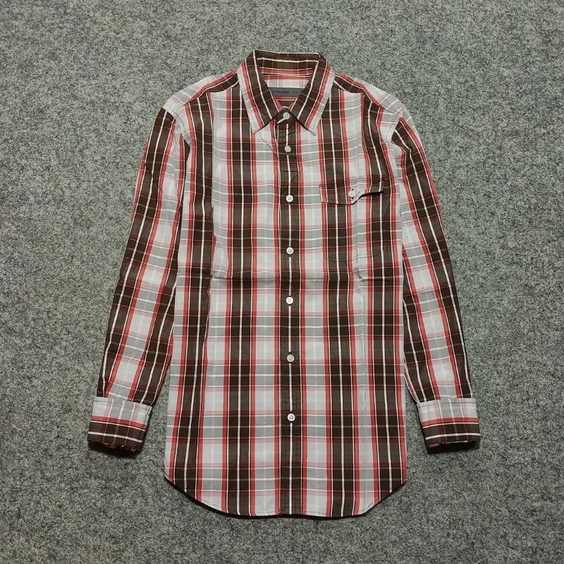 kemeja pria lengan panjang GIORDANO size M second