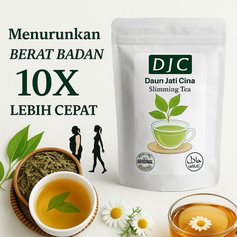 

Tehh Daun Jati China Slimming Tea Teh Hijau Diet Pelangsing Herbal Perluntur Lemak & detoks