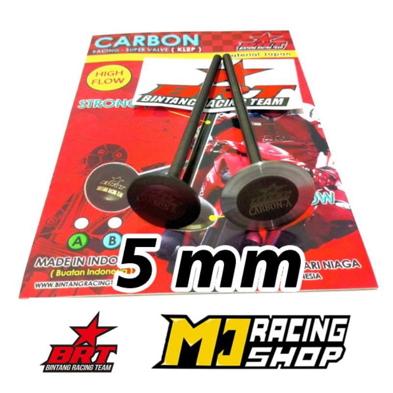 KLEP VALVE BRT CARBON AA / AB / BB BATANG 5mm 19 20 21 22 23 24 25 26 27 28 29 30 31 32 33 34 35 36 