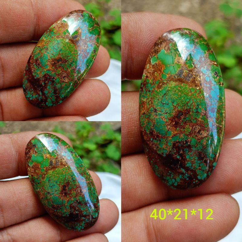 BATU PIRUS PERSIA HIJAU KEDONDONG URAT EMAS HIGH QUALITY